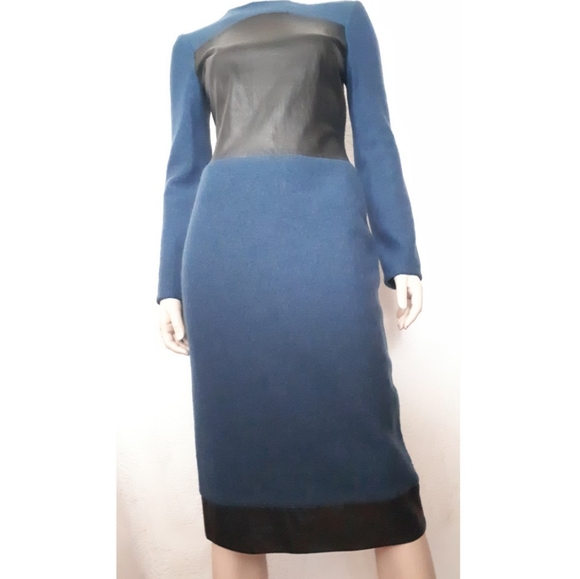 Douglas Hannant | Wool and Leather Dress - Picture 4 of 14